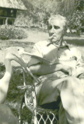 Wim in gevecht met een Pelikaan.